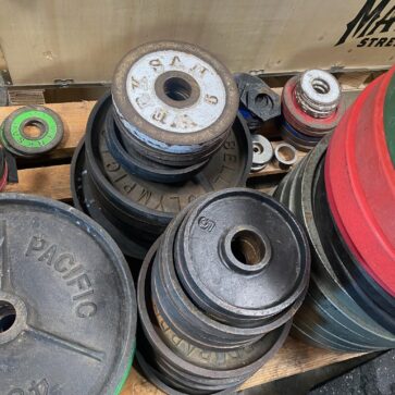 Used Olympic Iron Plates
