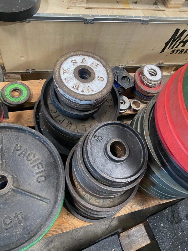 Used Olympic Iron Plates