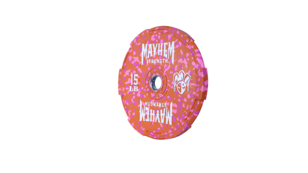 Mayhem Strength Neon Fleck Bumper Plates - Image 3