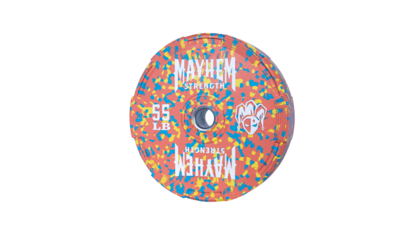 Mayhem Strength Neon Fleck Bumper Plates - Image 4