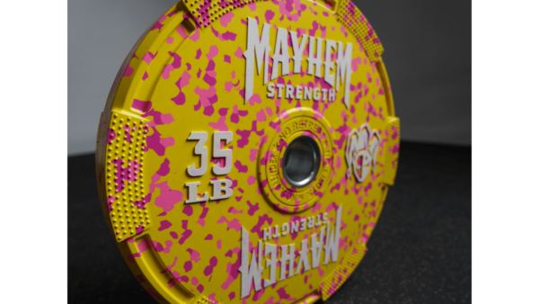 Mayhem Strength Neon Fleck Bumper Plates - Image 10
