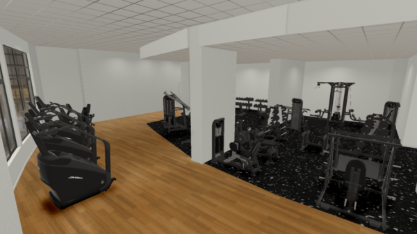 3D Fitness Center Rendering Service - Image 3