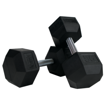 MAYHEM STRENGTH RUBBER HEX DUMBBELLS