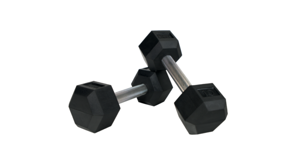 MAYHEM STRENGTH RUBBER HEX DUMBBELLS 10lb