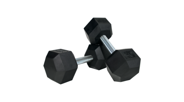 MAYHEM STRENGTH RUBBER HEX DUMBBELLS 30lb