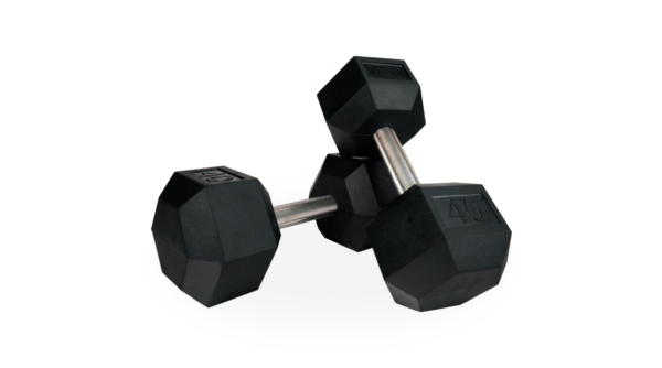 MAYHEM STRENGTH RUBBER HEX DUMBBELLS 40lb