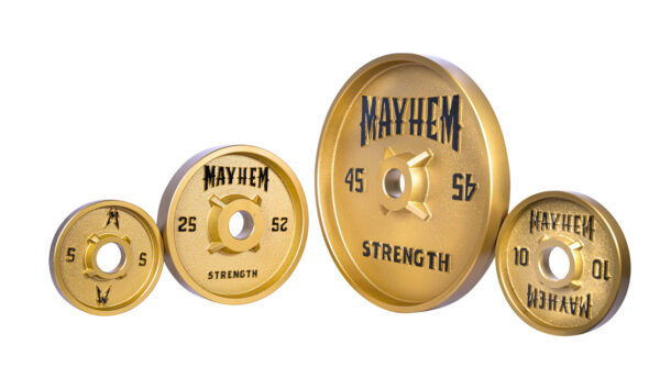 Mayhem Strength Gold Deep Dish Iron Plates