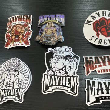 Mayhem Strength Stickers
