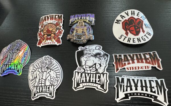 Mayhem Strength Stickers