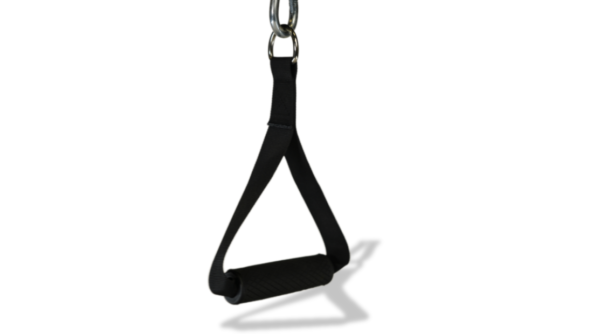Single handle cable attachment pair for versatile strength training exercises.